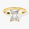 Knife Edge Radiant Moissanite Engagement Ring (2.00 CT)