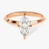 Knife Edge Marquise Moissanite Engagement Ring (1.00 CT)
