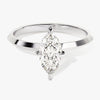 Knife Edge Marquise Moissanite Engagement Ring (1.00 CT)