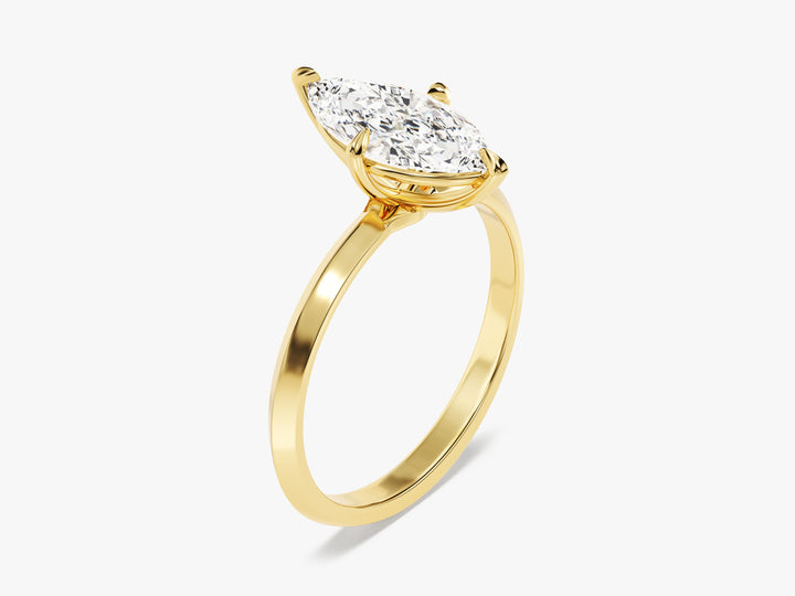 Knife Edge Marquise Moissanite Engagement Ring (1.50 CT)