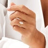 Knife Edge Marquise Moissanite Engagement Ring (1.50 CT)