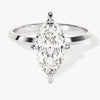Knife Edge Marquise Moissanite Engagement Ring (2.00 CT)