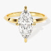 Knife Edge Marquise Moissanite Engagement Ring (2.00 CT)