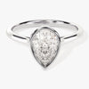 Bezel Pear Moissanite Engagement Ring (1.50 CT)