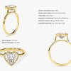 Bezel Heart Moissanite Engagement Ring (2.00 CT)