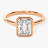 Bezel Radiant Moissanite Engagement Ring (1.50 CT)