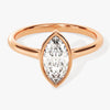 Bezel Marquise Moissanite Engagement Ring (1.00 CT)