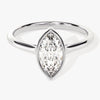 Bezel Marquise Moissanite Engagement Ring (1.00 CT)