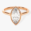 Bezel Marquise Moissanite Engagement Ring (1.50 CT)