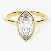 Bezel Marquise Moissanite Engagement Ring (1.50 CT)