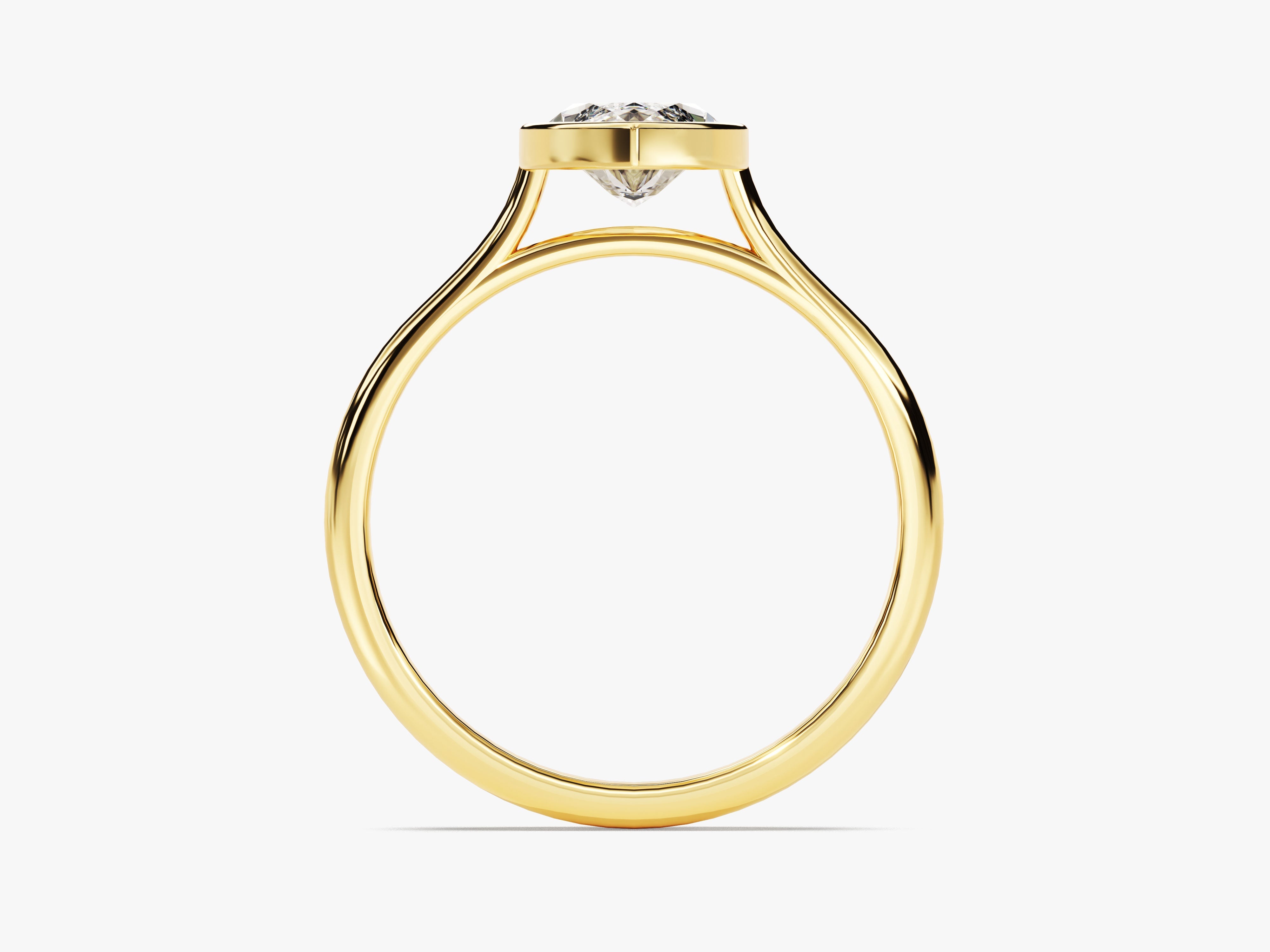 Bezel Marquise Moissanite Engagement Ring (1.50 CT)