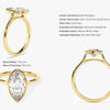 Bezel Marquise Moissanite Engagement Ring (2.00 CT)