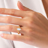 Marquise Moonstone Nature Inspired Engagement Ring