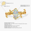 Marquise Opal Nature Inspired Engagement Ring