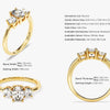 Classic Basket Set Three Stone Oval Moissanite Engagement Ring (1.50 CT TW)