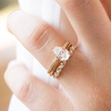 1.33CT Pear Cut Moissanite Engagement Ring in 18K Yellow Gold