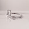 2.0 CT Emerald Cut Moissanite Hidden Halo Engagement Ring