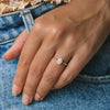 0.85ct Oval Cut Solitaire Style Moissanite Diamond Engagement Ring