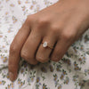 0.85ct Oval Cut Solitaire Style Moissanite Diamond Engagement Ring