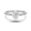 2.0 - 4.0 CT Pear CVD Diamond Solitaire Engagement Ring