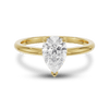 2.0 - 4.0 CT Pear CVD Diamond Solitaire Engagement Ring