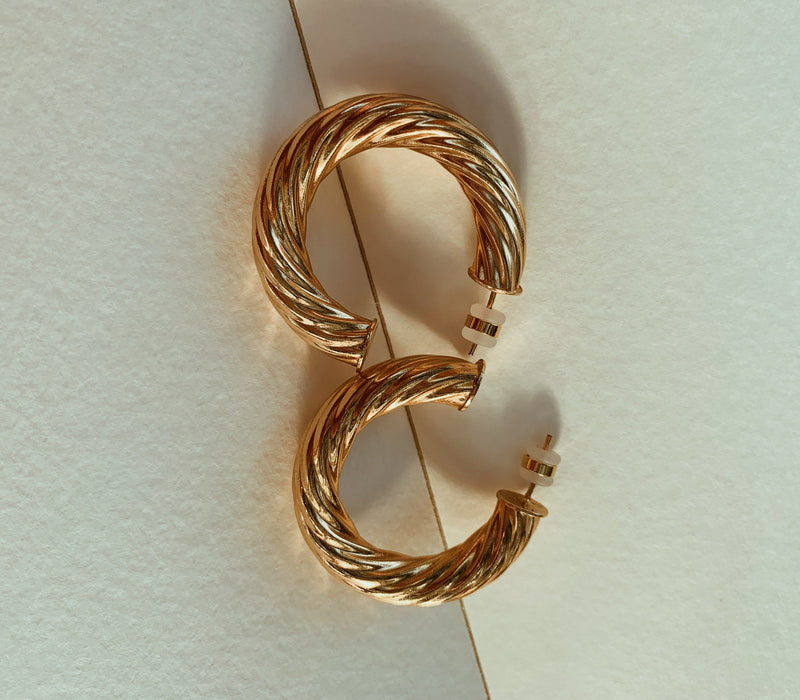 Curly Hoops for women