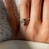 1.50CT-2.50CT Elongated Oval Cut Moissanite Pave Diamond Eve Engagement Ring