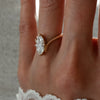 1.25CT-2.0CT Marquise Cut Moissanite Unique Engagement Ring