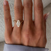 1.50CT-2.50CT Elongated Oval Cut Moissanite Diamond Eve Engagement Ring