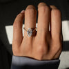 1.50CT-2.50CT Elongated Oval Cut Moissanite Diamond Eve Engagement Ring