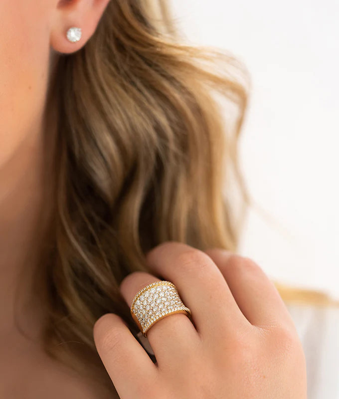 4.5CT Round Brilliant Cut Moissanite Engagement Ring