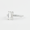 1.60 CT-3.60 CT  Emerald Cut Moissanite Solitaire Engagement Ring
