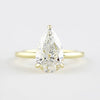 1.60 Ct Pear Solitaire Moissanite Diamond Engagement Ring