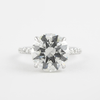 1.53 Ct Round  Solitaire Moissanite Diamond Engagement Ring