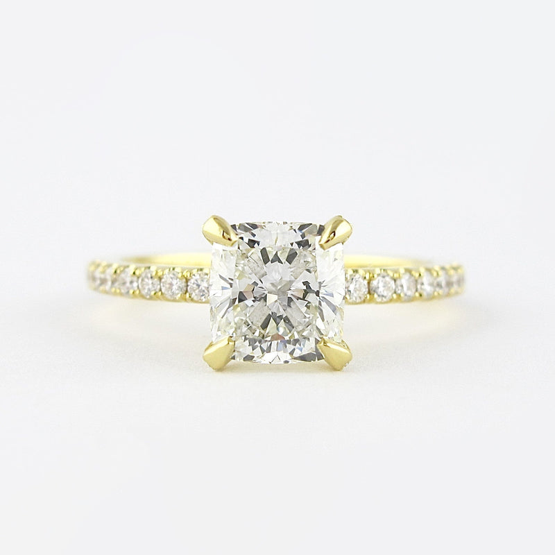 1.20CT Cushion Cut Solitaire Moissanite Engagement Ring
