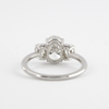 1.91CT Oval Cut Moissanite 3 Stone Engagement Ring