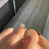 1.50-3.50 CT Oval CVD Diamond Halo Pave Setting Engagement Ring
