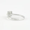 1.0CT Round Cut Pave Setting Moissanite Engagement Ring