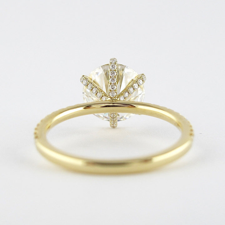 1.90CT Round Cut Moissanite Solitaire Diamond Prong Engagement Ring