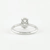 1.91CT Oval Cut Moissanite Hidden Halo Pave Setting Engagement Ring