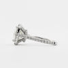 2.75CT Cushion Cut Moissanite Halo Diamond Engagement Ring