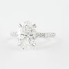 1.33CT Oval Cut Solitaire Moissanite Engagement Ring
