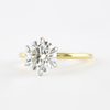 1.0CT Round Cut Solitaire Style Moissanite Engagement Ring