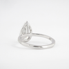 1.60 Ct Pear Halo Style Moissanite Diamond Engagement Ring
