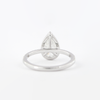 1.60 Ct Pear Halo Style Moissanite Diamond Engagement Ring