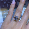 1.0 - 3.0 CT Emerald CVD Diamond Solitaire Engagement Ring