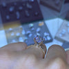 1.0 - 3.0 CT Emerald CVD Diamond Solitaire Engagement Ring