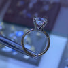 1.0 - 3.0 CT Emerald CVD Diamond Solitaire Engagement Ring