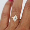 1CT Marquis Cut Moissanite Solitaire Engagement Ring