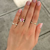 Bella Engagement Ring With Oval Cut Pink Sapphire
